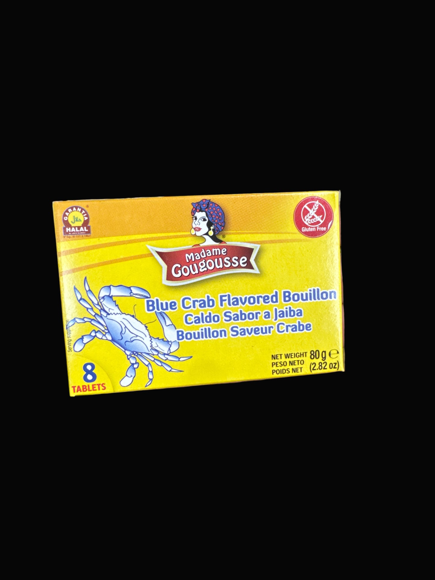 Madame Gougousse Blue Crab Flavored Bouillon (8 Tablets, 2.82 oz / 80 g)