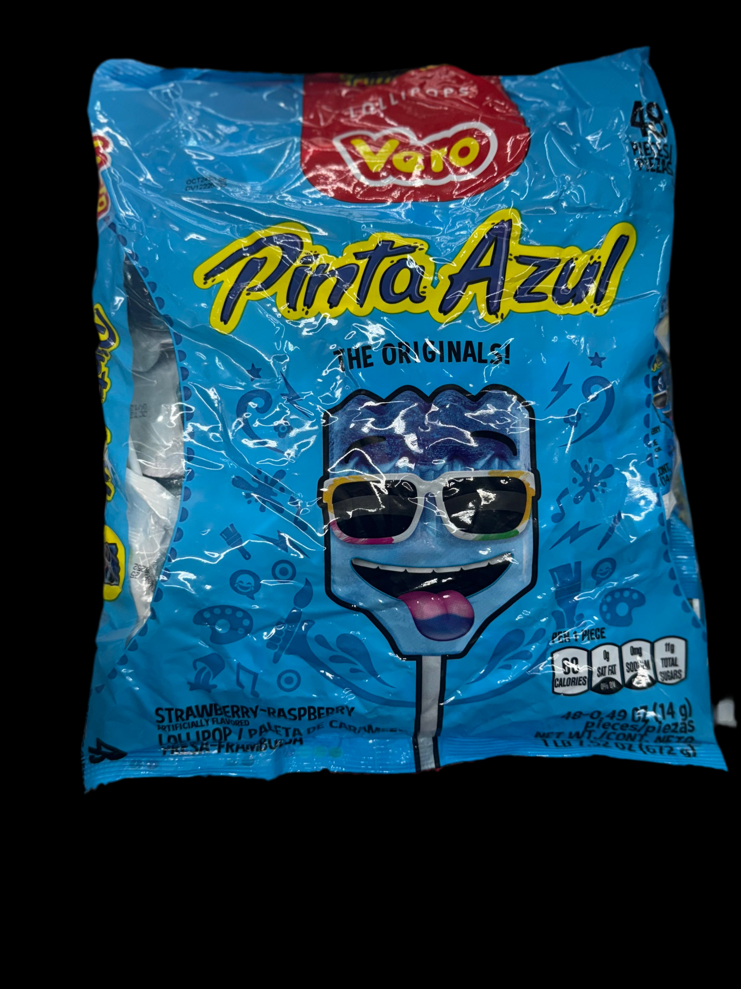 Vero Pinta Azul Lollipops – 48 Pieces (672g )