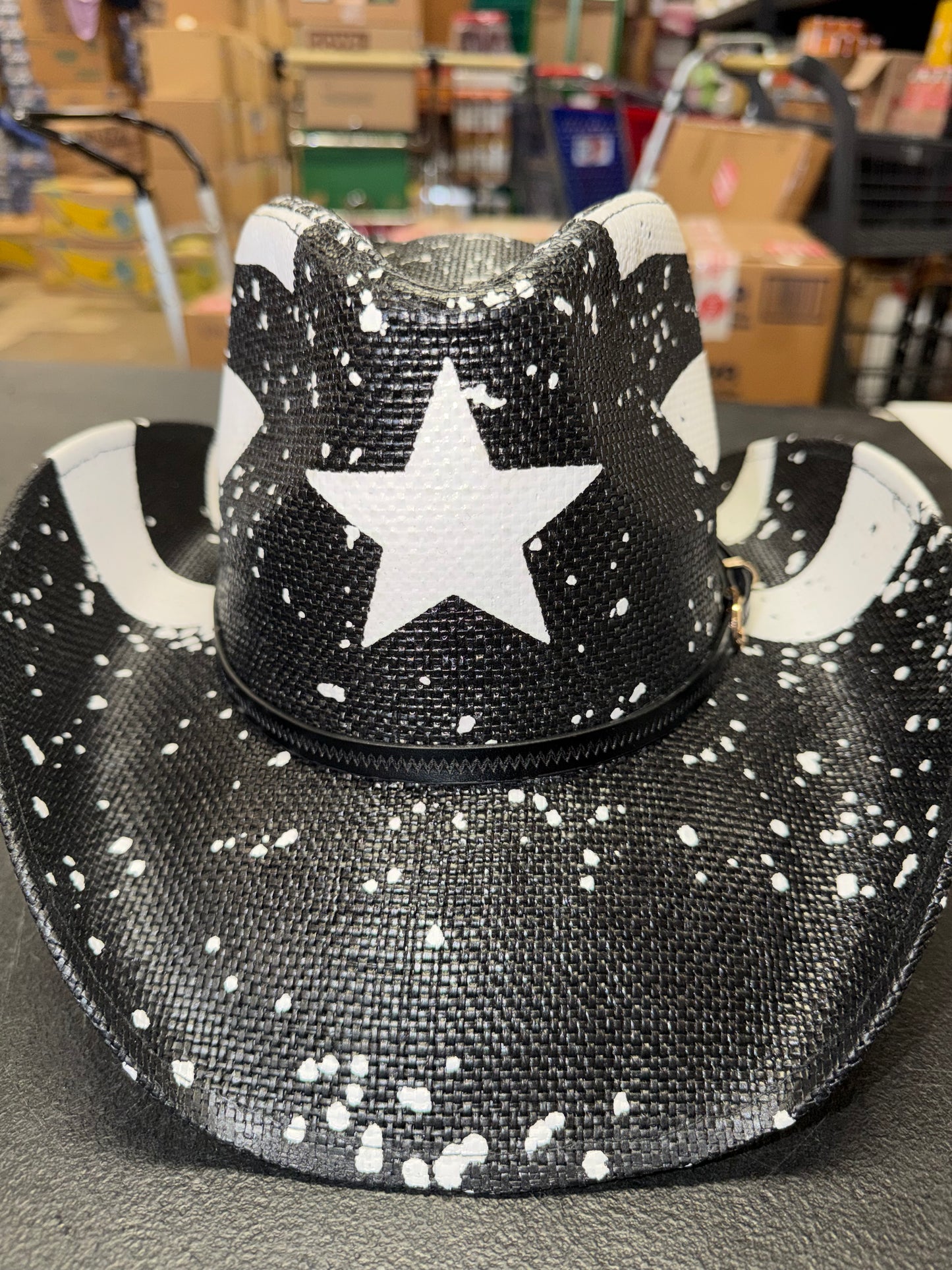 PUERTO RICO BLACK COWBOY HAT