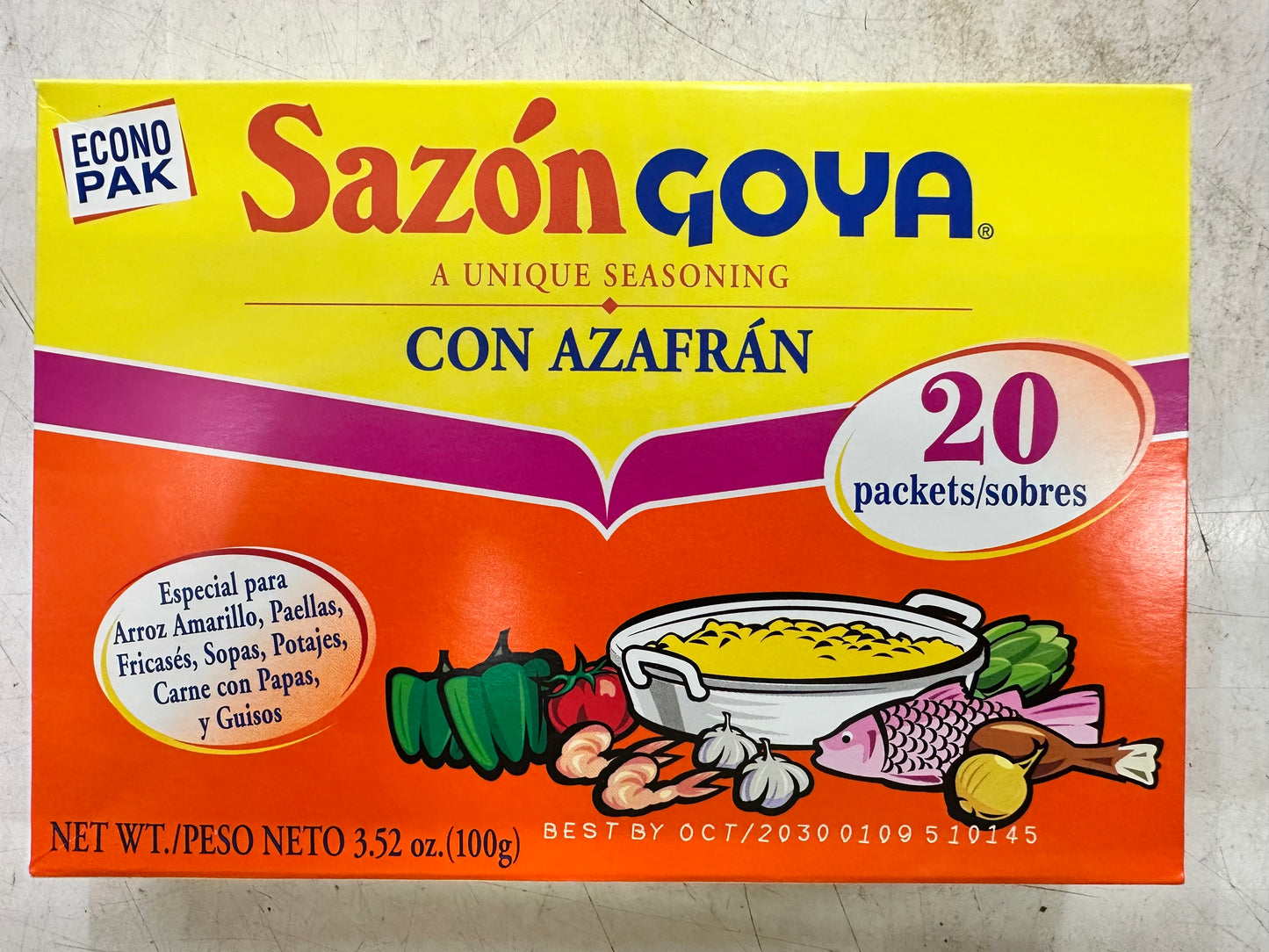 SAZON GOYA CON AZAFRAN 3.52 OZ