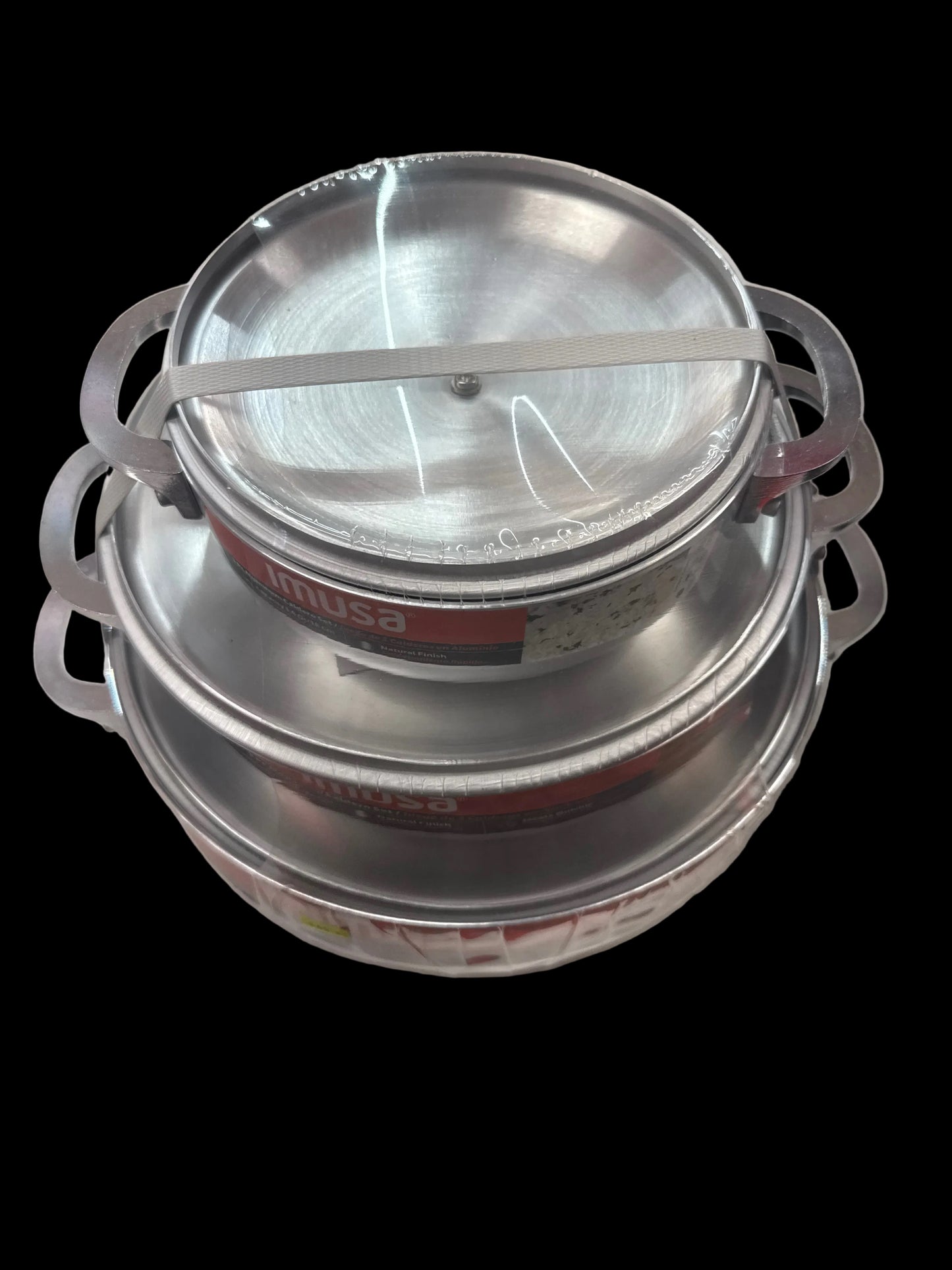 IMUSA Aluminio Caldero 3Pc set (1.6/3.2/4.6 Qts)