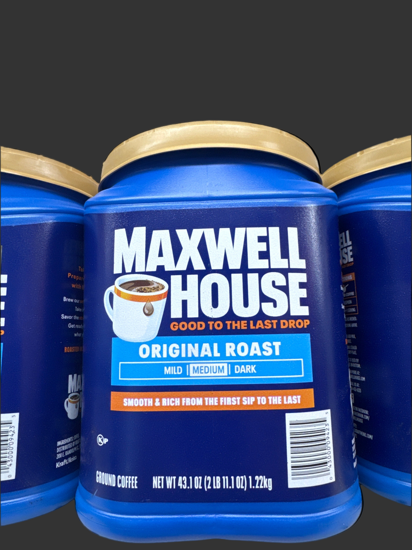 Maxwell House Original Roast Ground Coffee (43.1 oz / 1.22 kg)