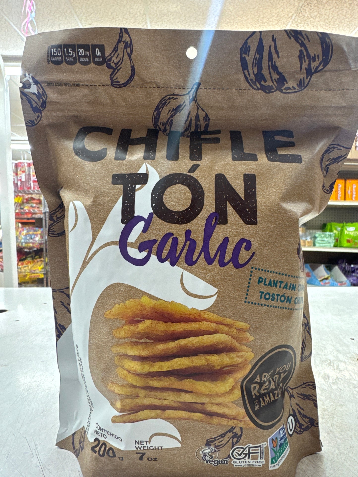 Chifle-Ton Garlic chips