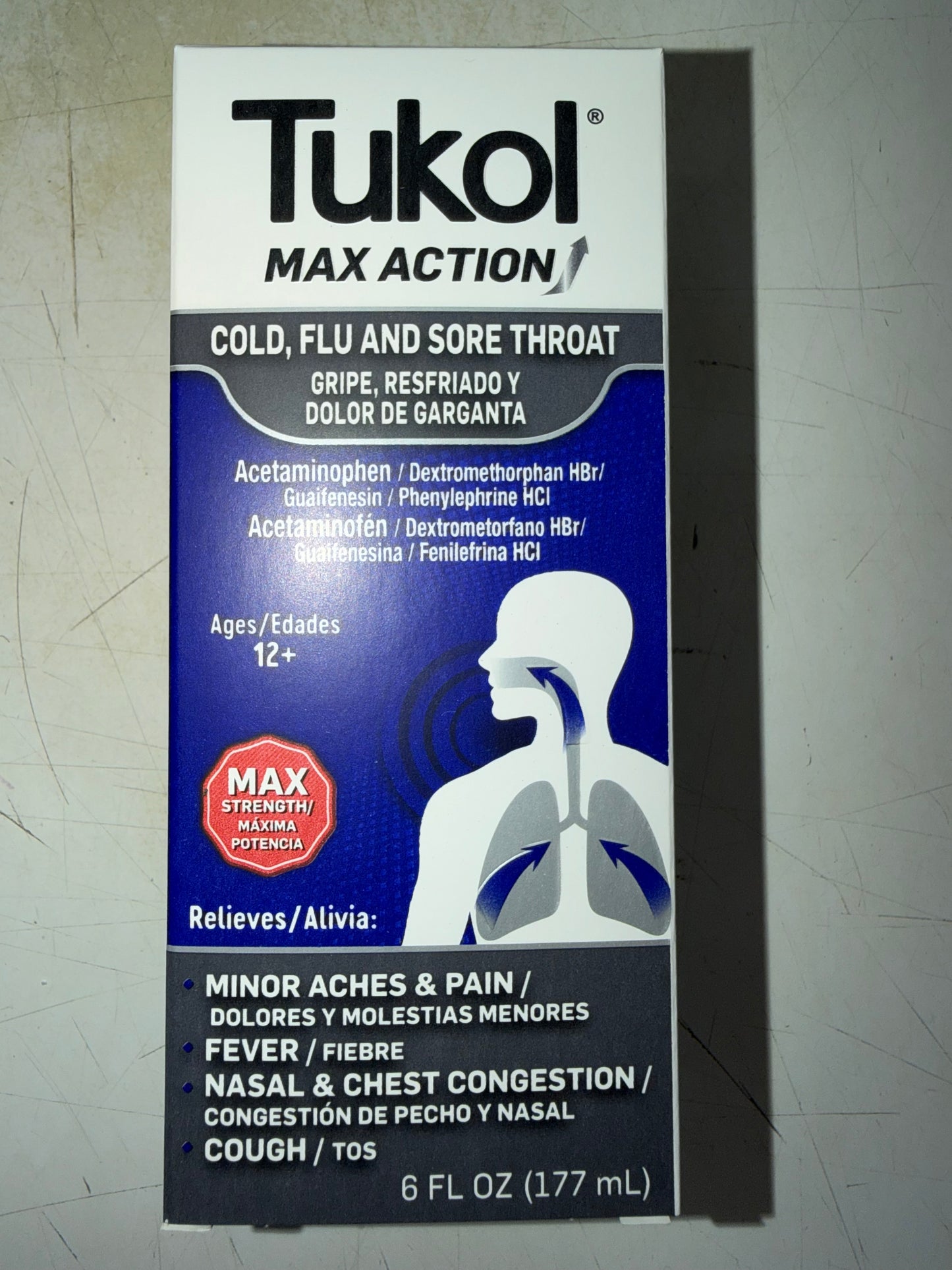 TUKOL MAX ACTION COLD FLU AND SORE THROAT