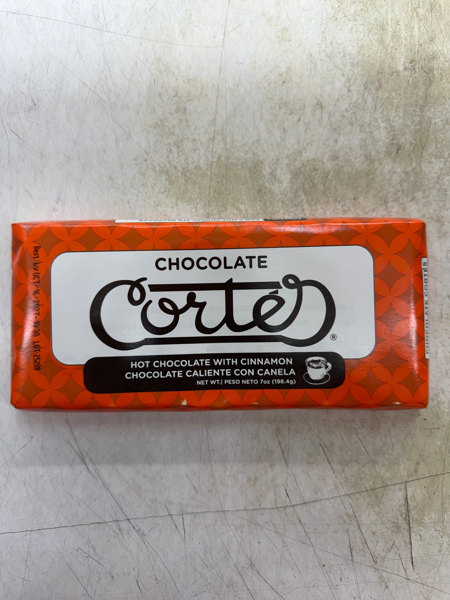 CORTEZ CHOCOLATE CON CANELA BARRA 7oz