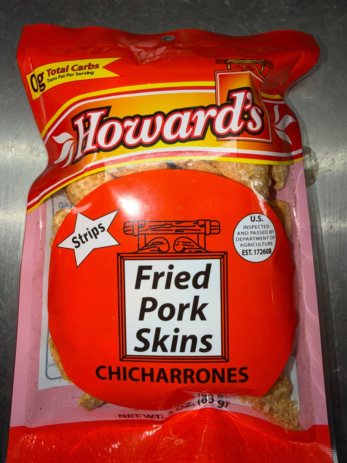 HOWARDS FRIED PORK SKINS PLAIN