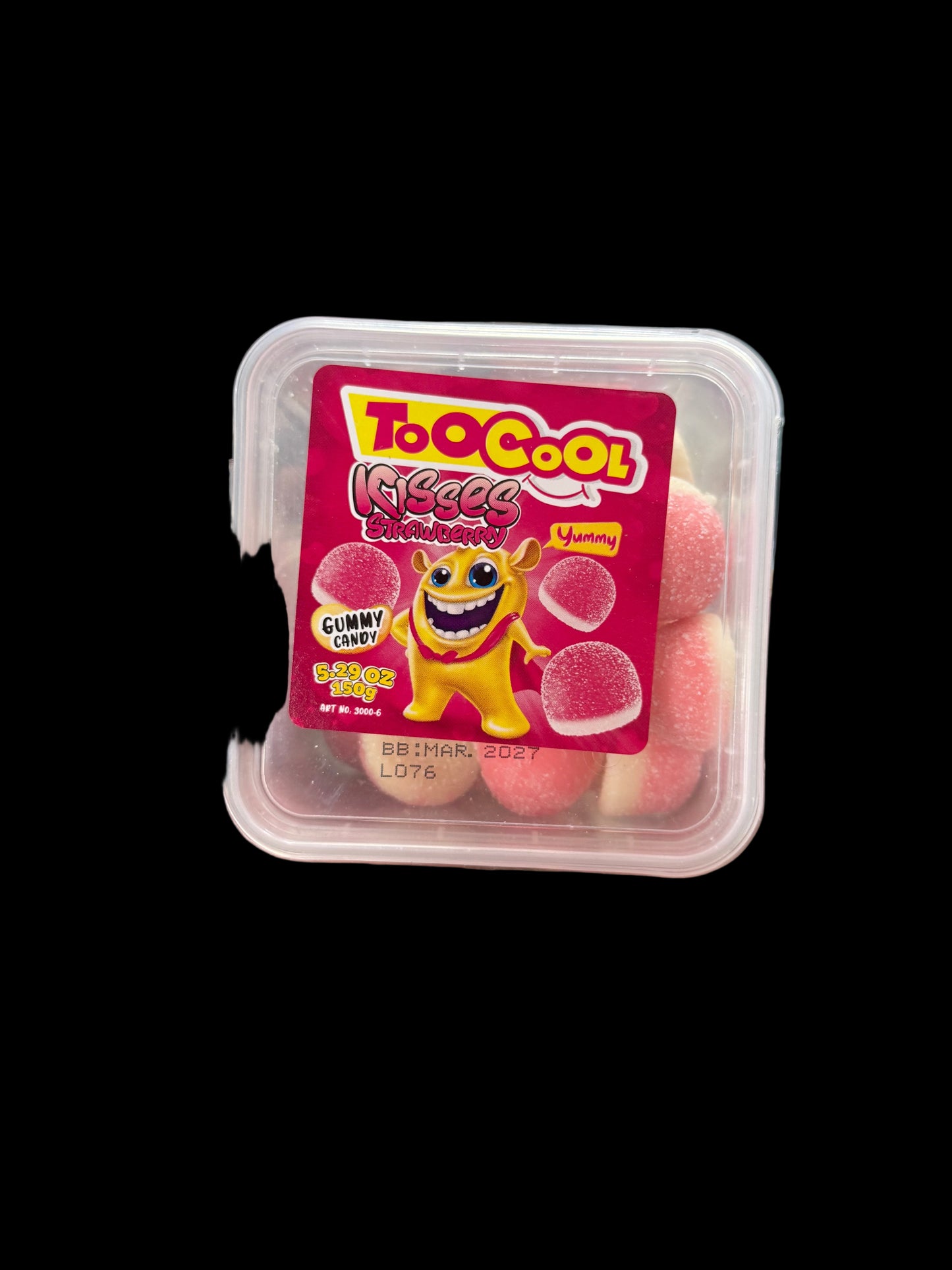 Too Cool Kisses Strawberry Gummy Candy