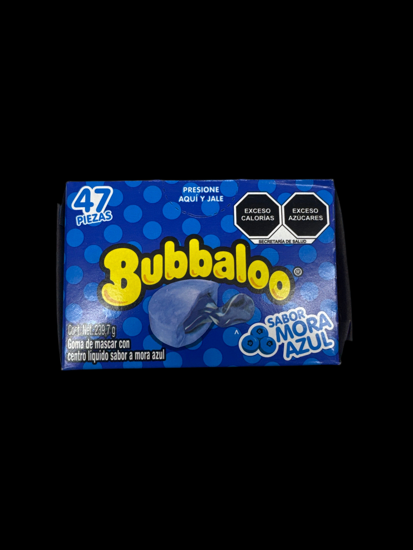 Bubbaloo Chewing Gum – Blueberry Flavor (47 Pieces / 239.7 g)