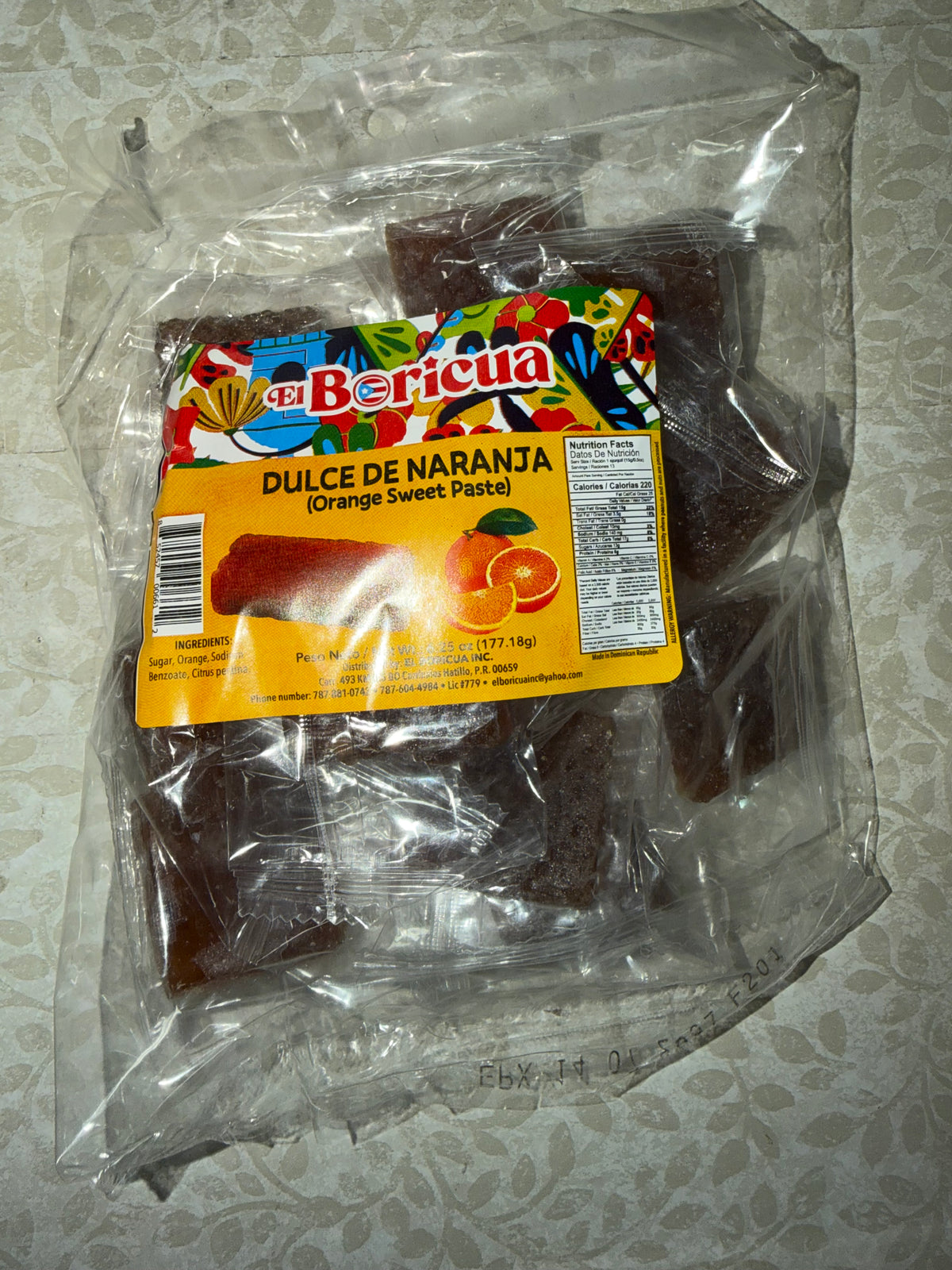 EL BORICUA DULCE DE NARANJA