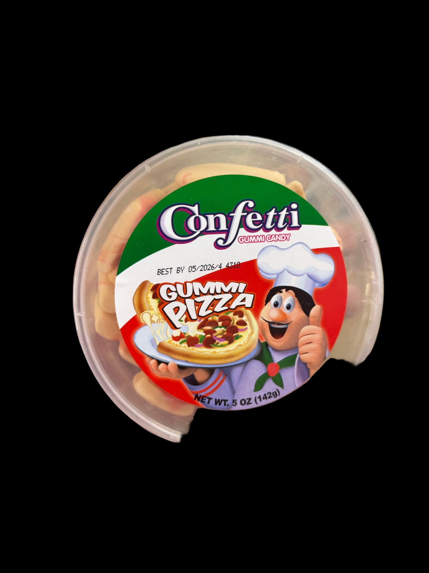 Confetti Gummi Candy Gummi Pizza