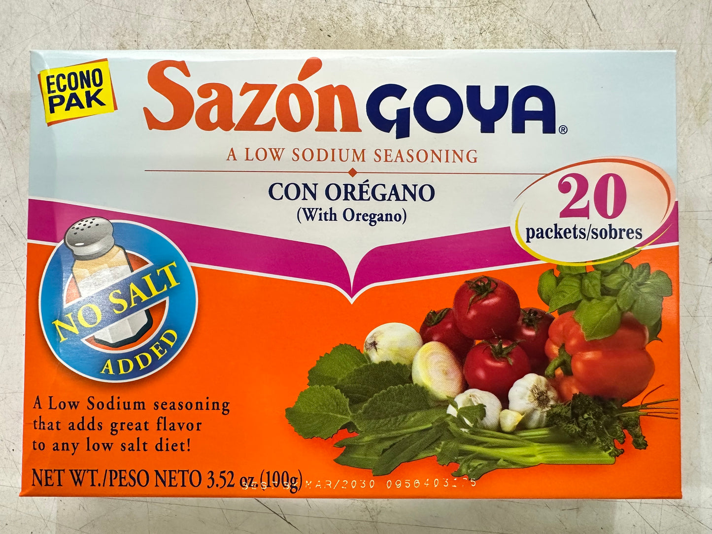 SAZON GOYA CON OREGANO 3.52 OZ