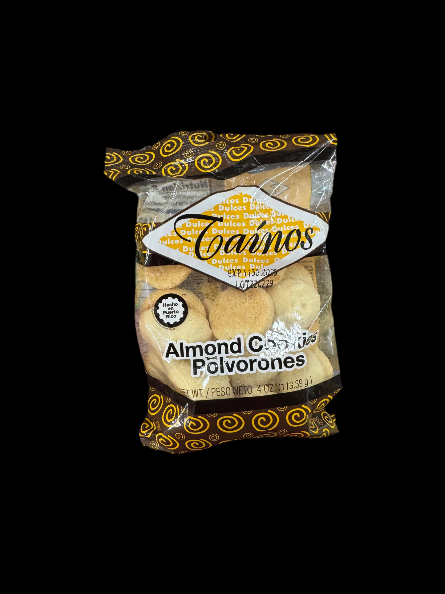 Tainos Almond Cookies Polvorones (4 oz / 113.39 g)