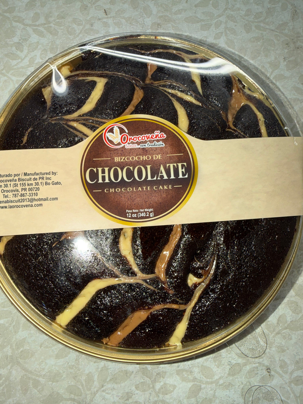 BIZCOCHO DE CHOCOLATE