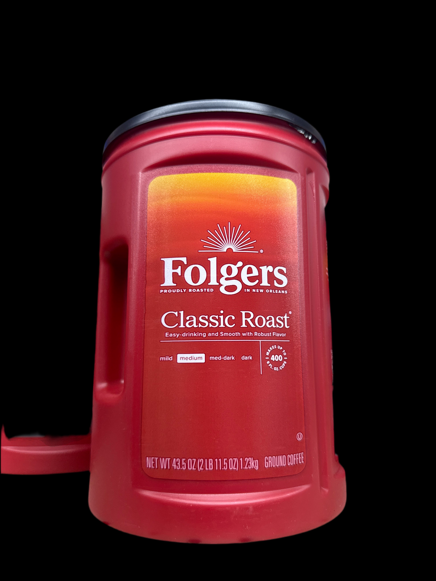 Folgers Classic Roast Ground Coffee (43.5 oz / 1.23 kg)