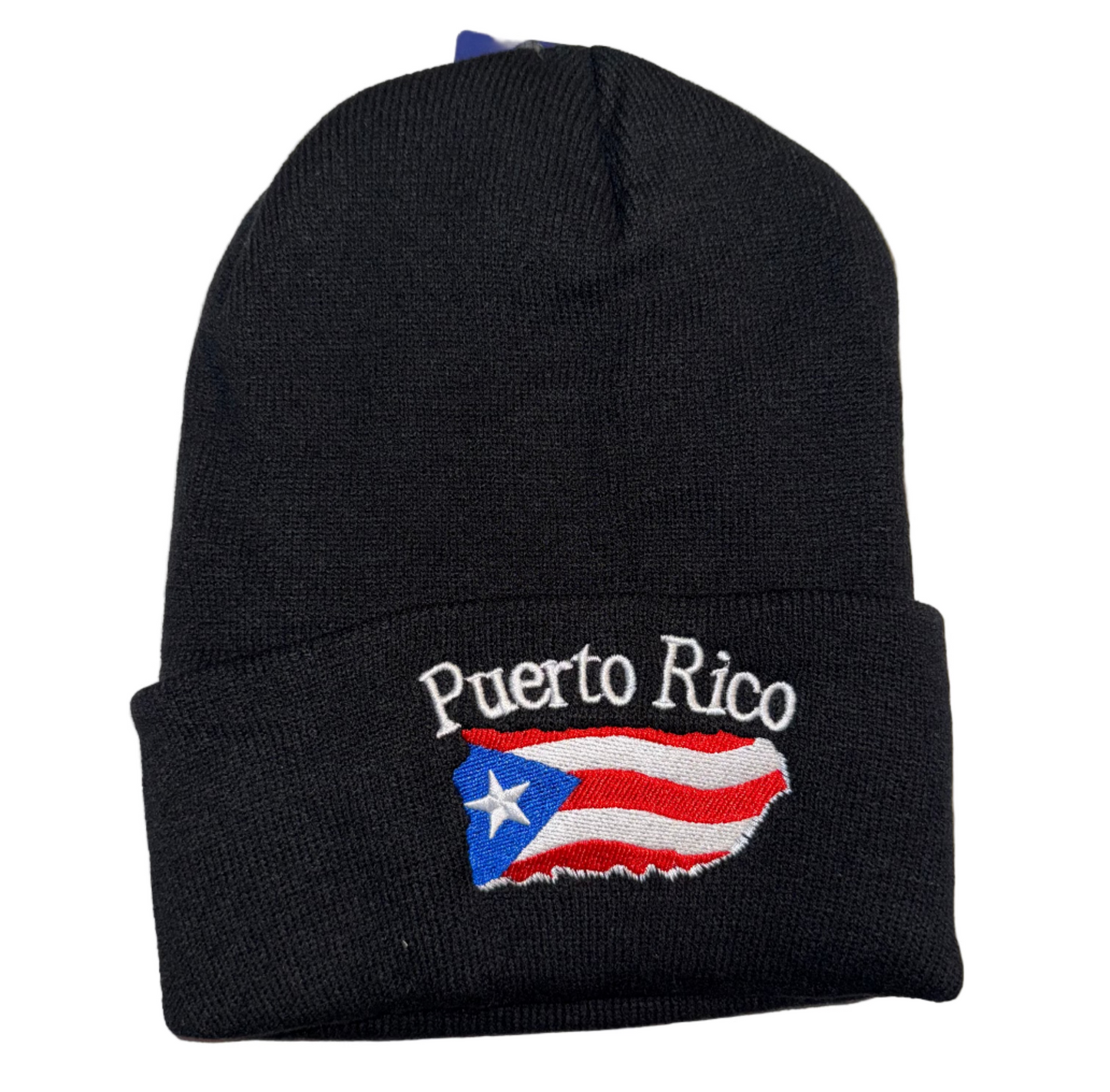 Puerto Rico Winter Beanie Hat/ Gorros De Invierno Negro/Black
