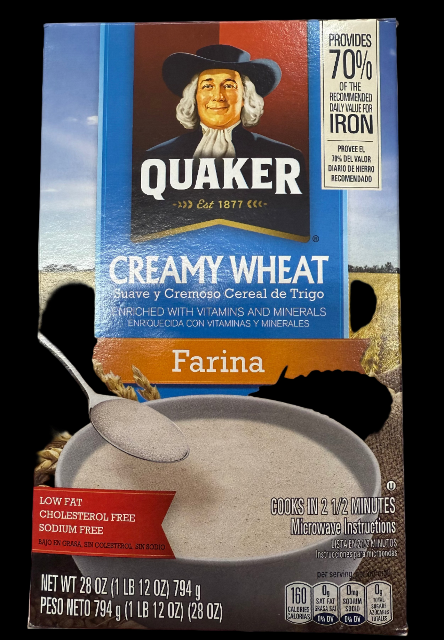 Quaker Creamy Wheat Farina 28onz
