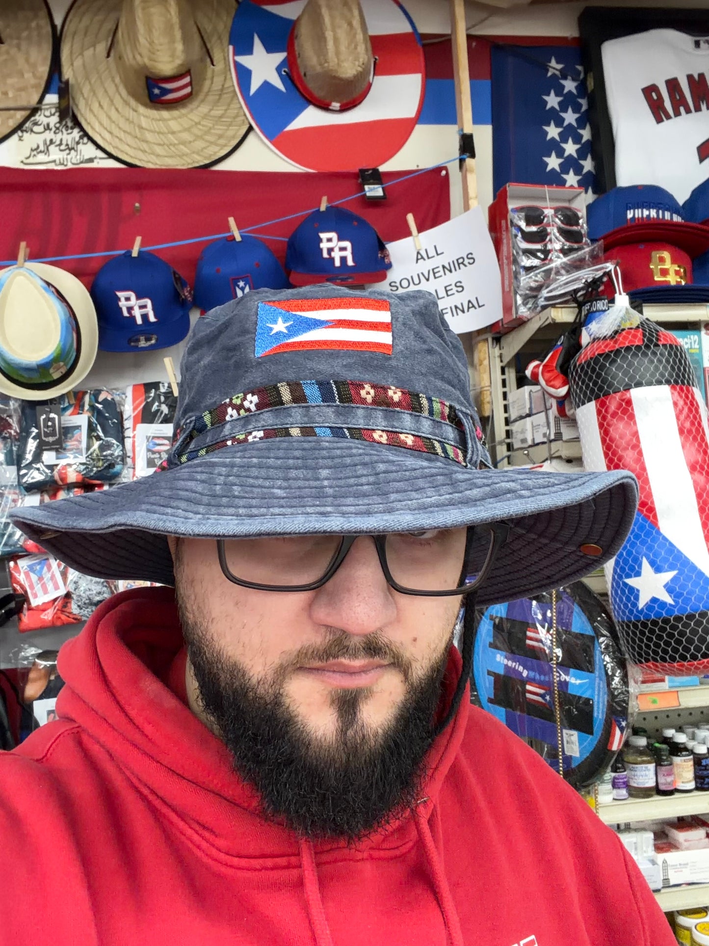 BLUE PR FISHING HAT