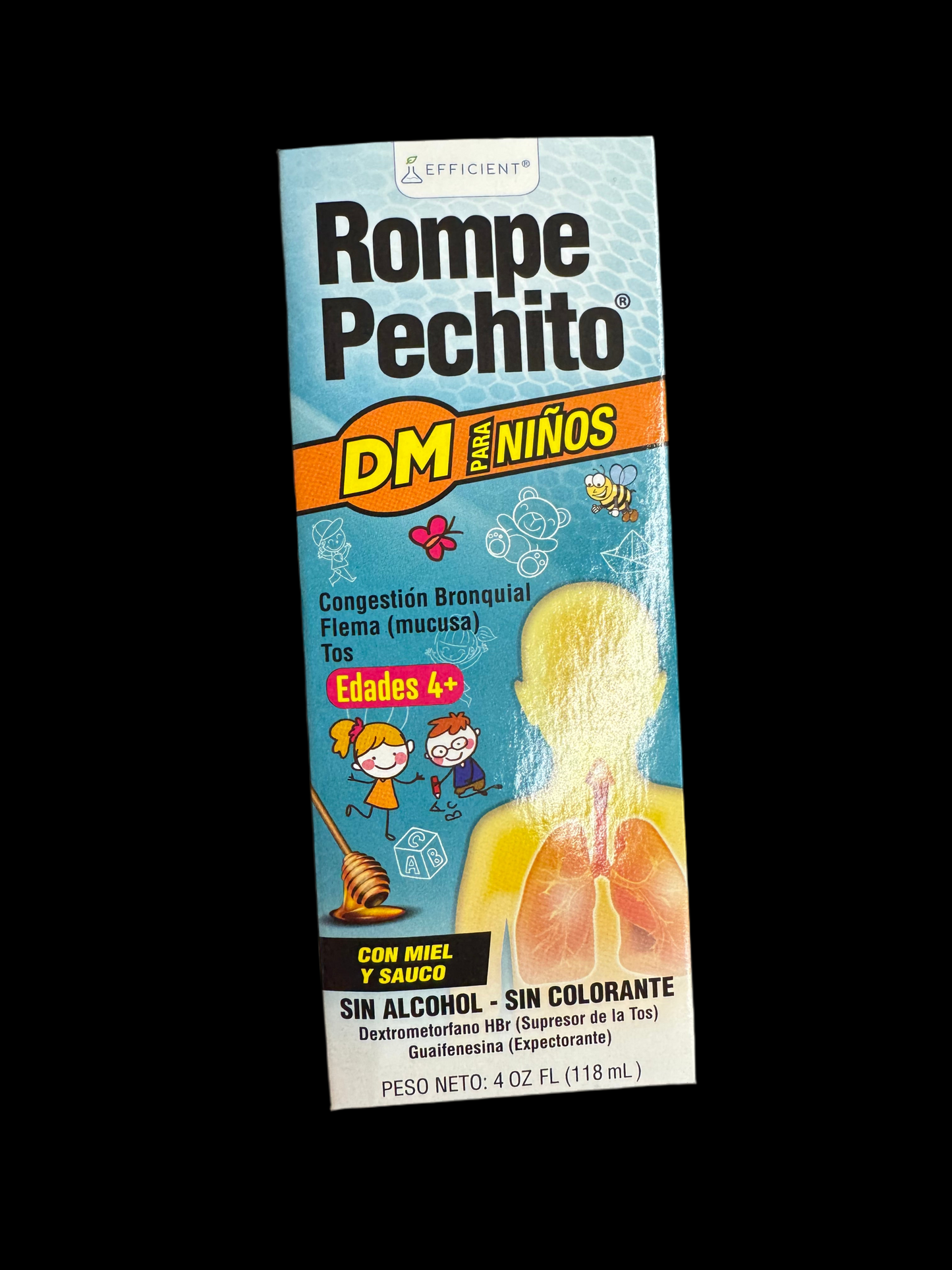 Rompe Pechito DM para Niños – 4 oz (118 mL)