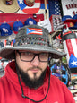 BLACK GRAY PR FISHING HAT