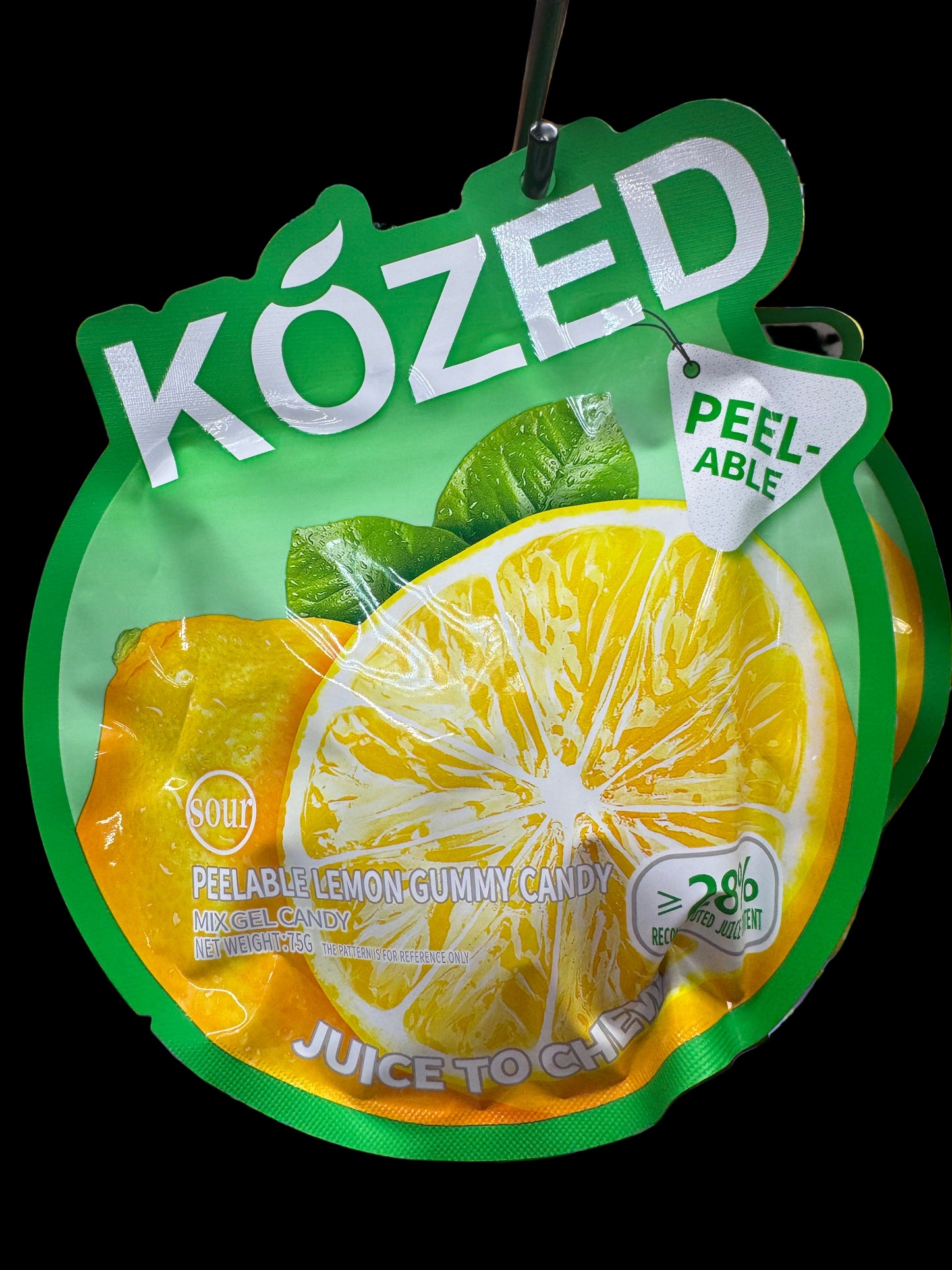 Kózed Peelable Lemon Gummy Candy (2.65 oz / 75 g)