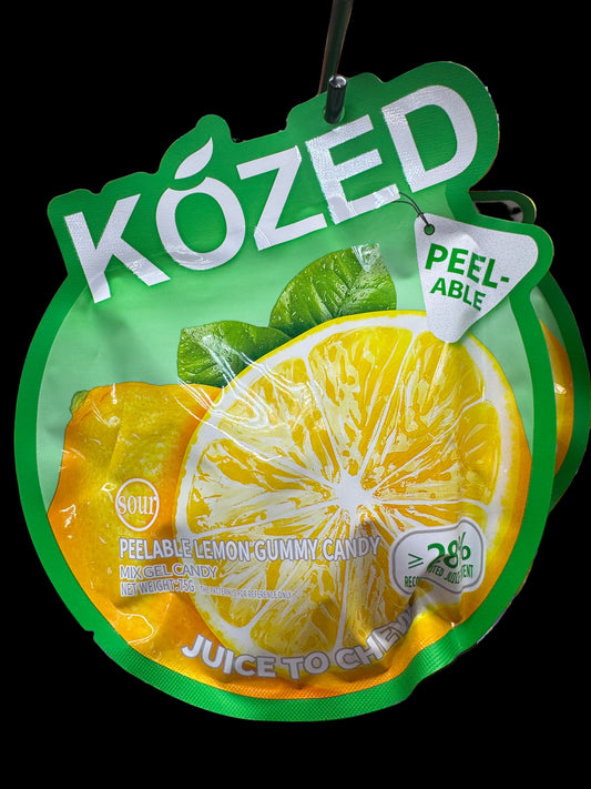 Kózed Peelable Lemon Gummy Candy (2.65 oz / 75 g)