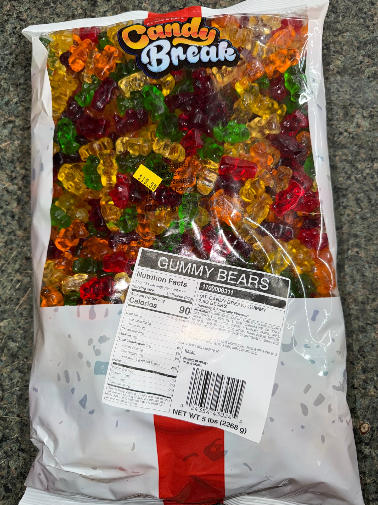 GUMMY BEAR 5 LB