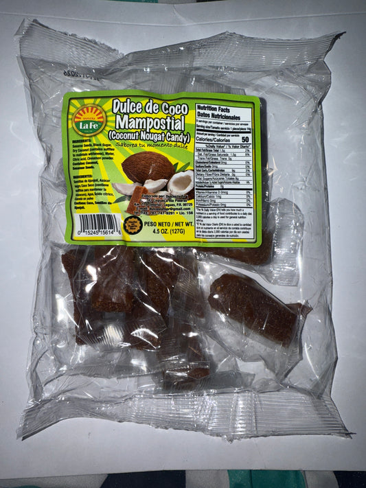 Dulce de Coco Mampostial/ Coconut Nougat Candy