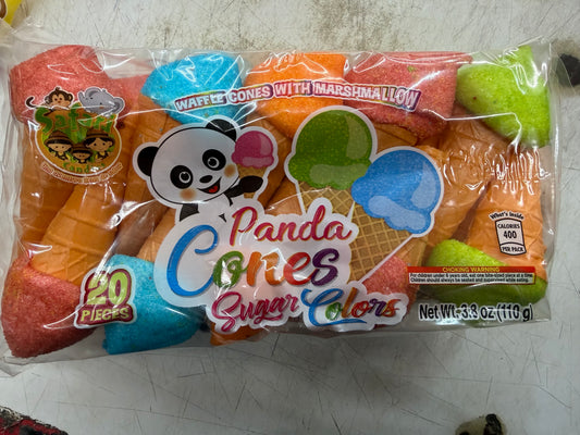 PANDA CONES SUGAR COLORS