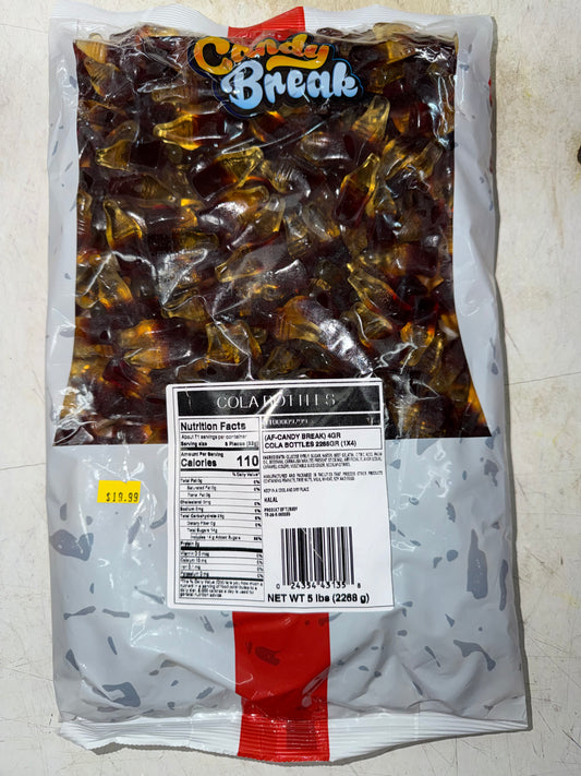COLA BOTTLES GUMMI 5 LB