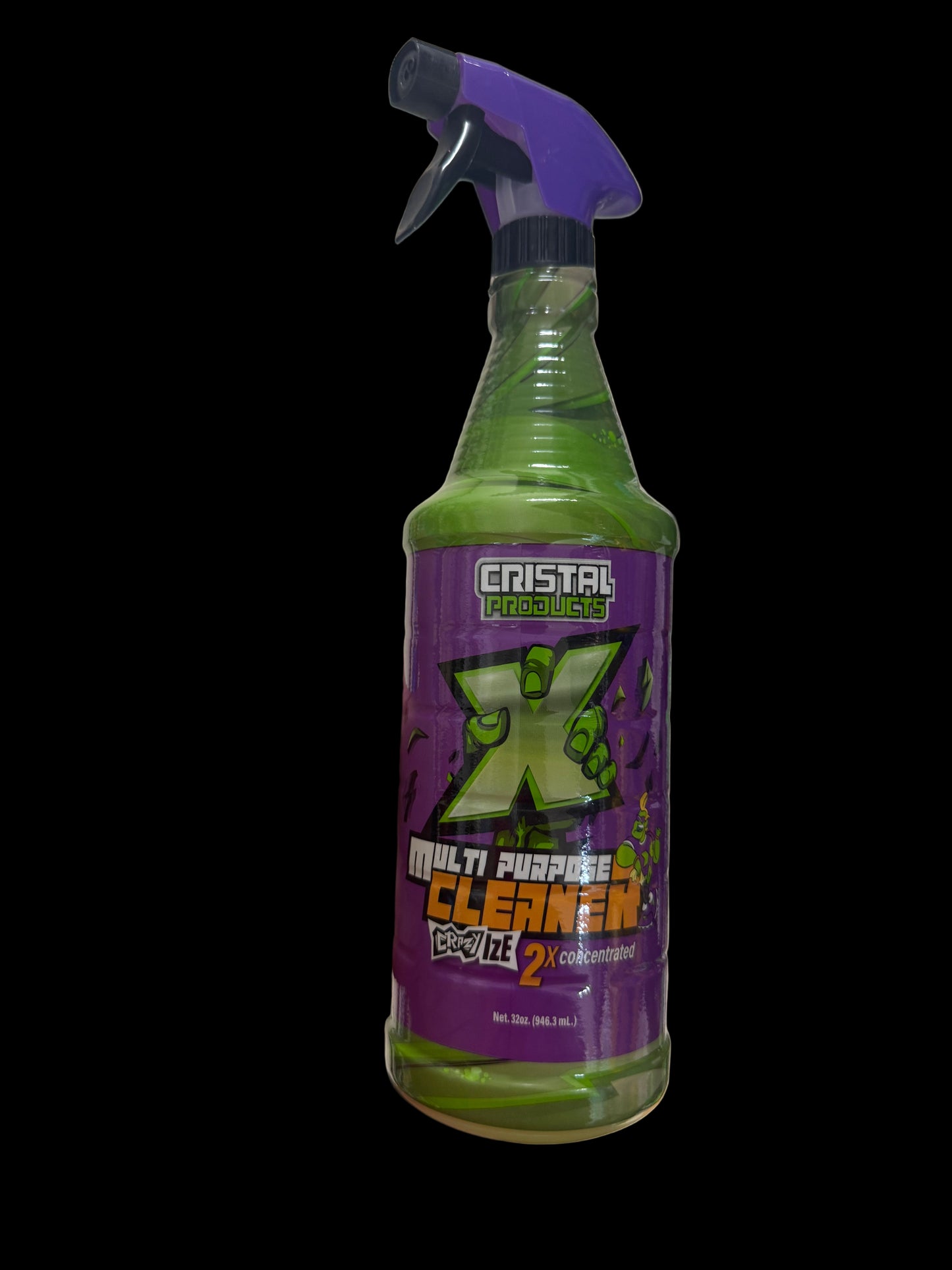 Cristal Products Multi-Purpose Cleaner X Crazyize 2X Concentrated (32 oz / 946.3 ml)