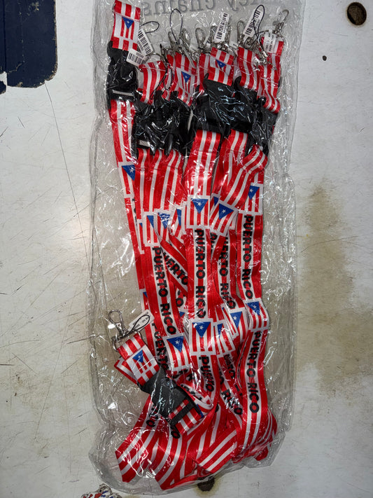 PUERTO RICO RED LANYARD