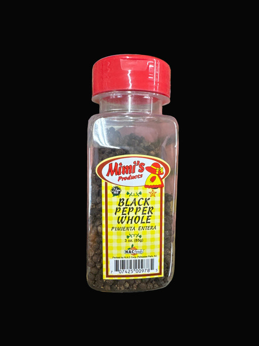 Mimi’s Products Black Pepper Whole (3 oz / 85 g)