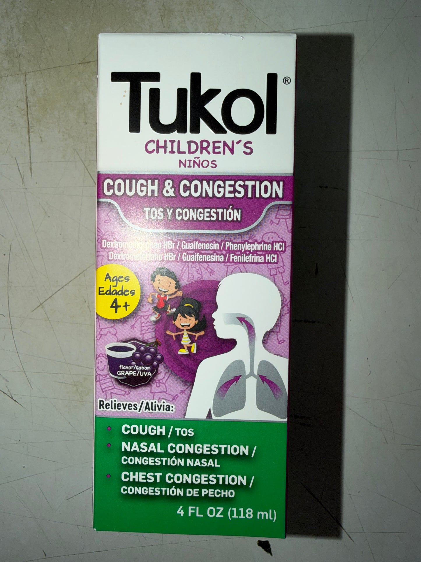 TUKOL CHILDREN GRAPE COUGH & CONGESTION