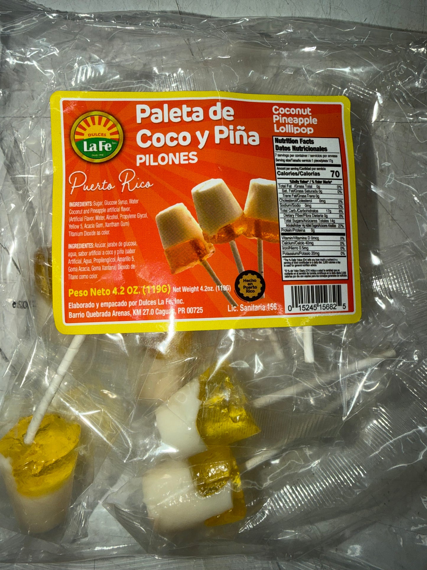 PILONES DE COCO Y PINA