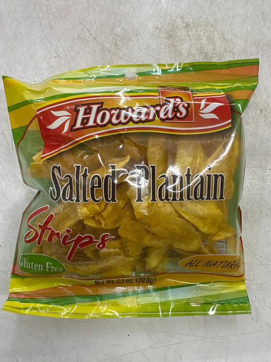 HOWARDS SALTED PLANTAIN STRIPS