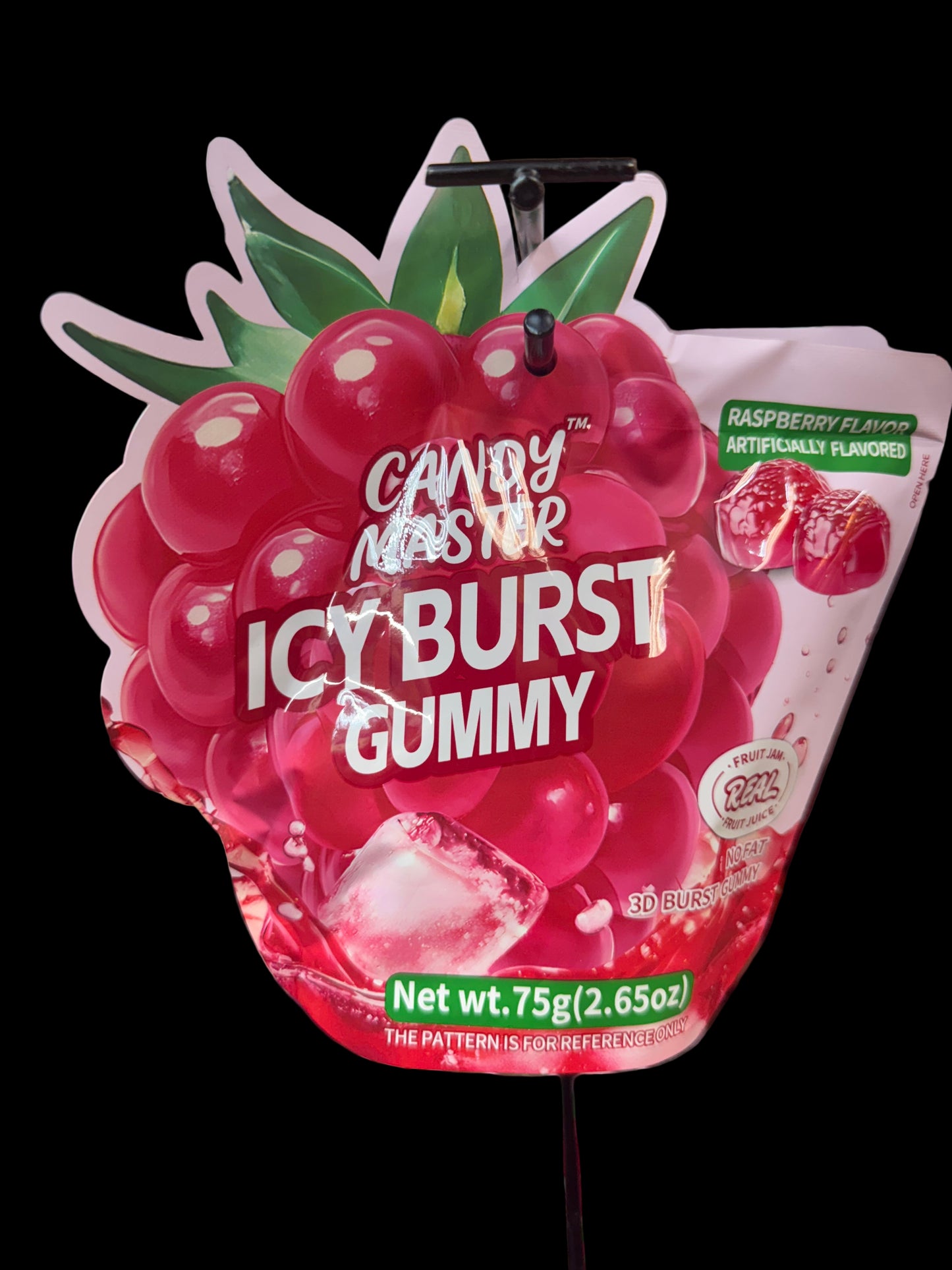 Candy Master Icy Burst Gummy Raspberry (2.65 oz / 75 g)