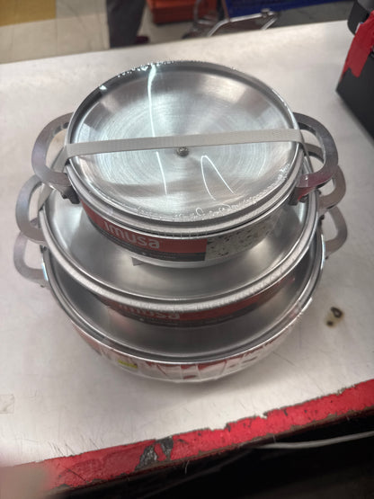 IMUSA Aluminio Caldero 3Pc set         (1.6/3.2/4.6 Qts)