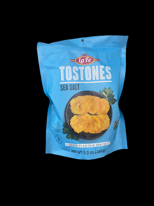 La Fe Tostones Sea Salt – Plantain Snacks (5.3 oz / 150 g)