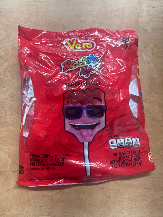Vero Pinta rojah Lollipops – 48 Pieces (672g )