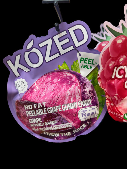Kózed Peelable Grape Gummy Candy (2.65 oz / 75 g)