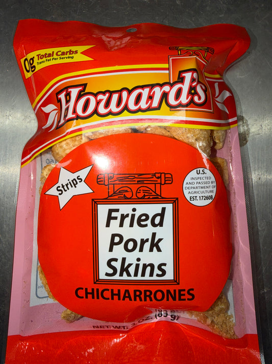 HOWARDS FRIED PORK SKINS PLAIN