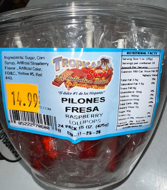 PILONES FRESA FAMILY SIZE BOWL