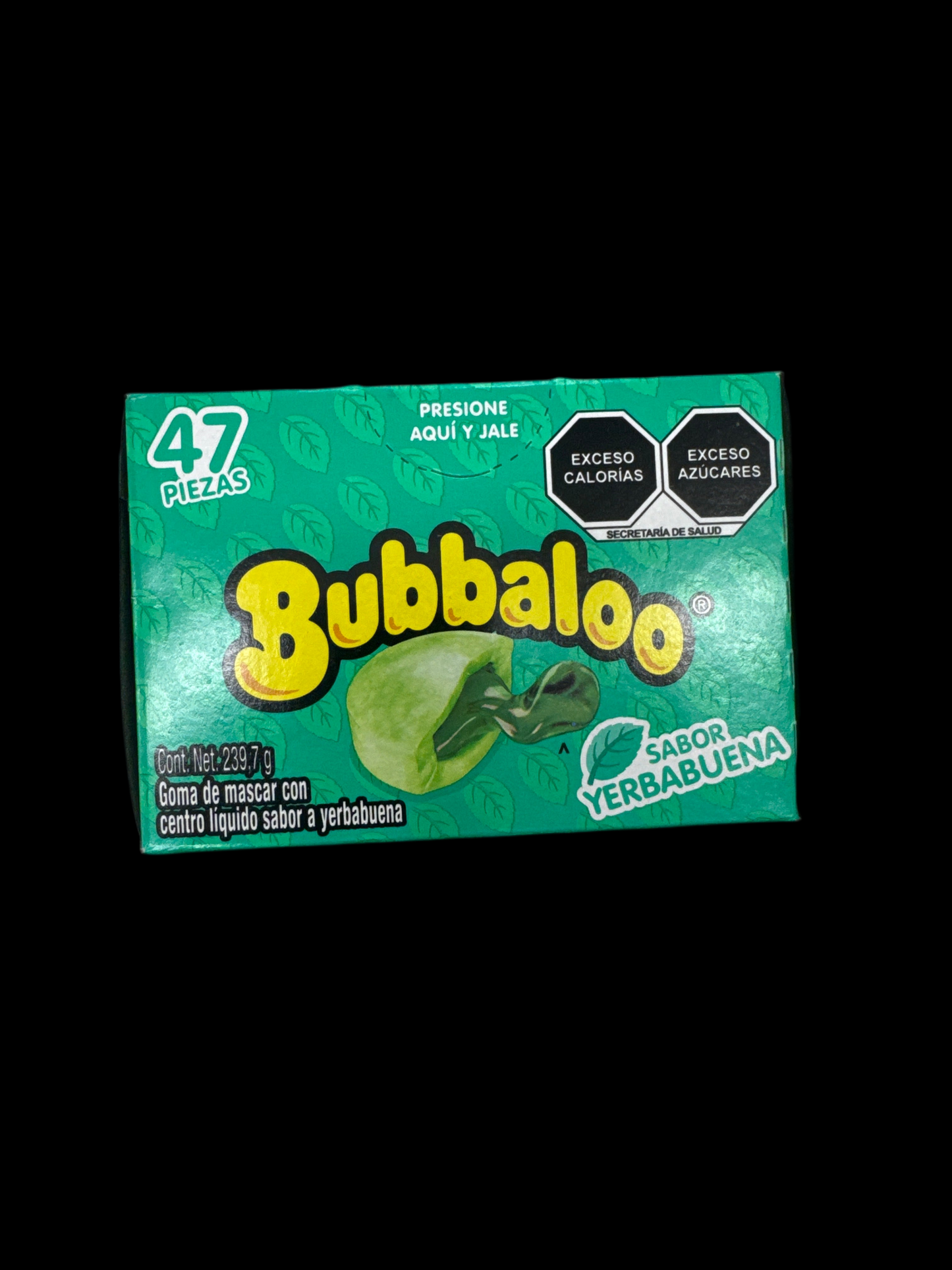 Bubbaloo Chewing Gum – Yerbabuena Flavor (47 Pieces / 239.7 g)
