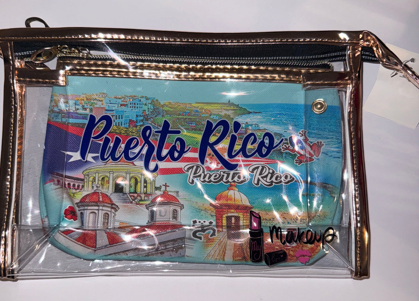 Make Up Bag / Cartera De Maquillaje Bandera San Juan