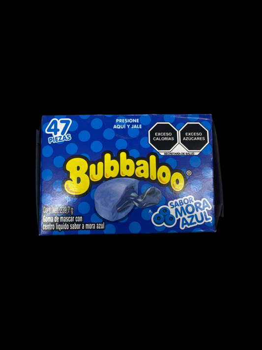 Bubbaloo Chewing Gum – Blueberry Flavor (47 Pieces / 239.7 g)