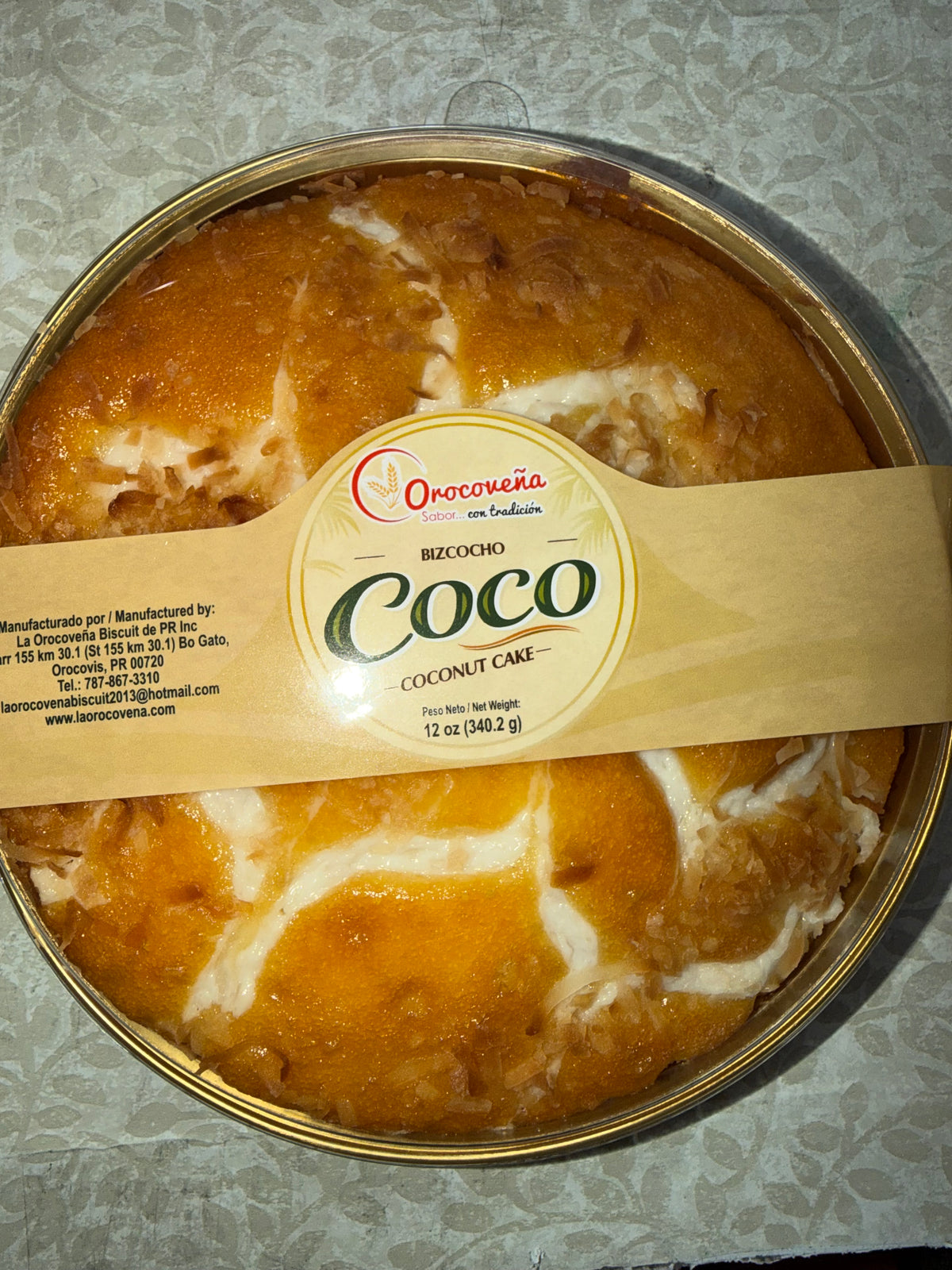 BIZCOCHO DE COCO