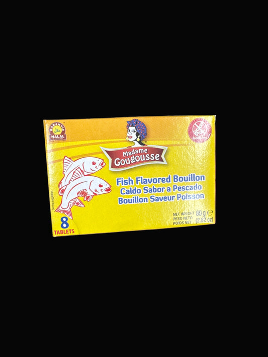 Madame Gougousse Fish Flavored Bouillon (8 Tablets, 2.82 oz / 80 g)