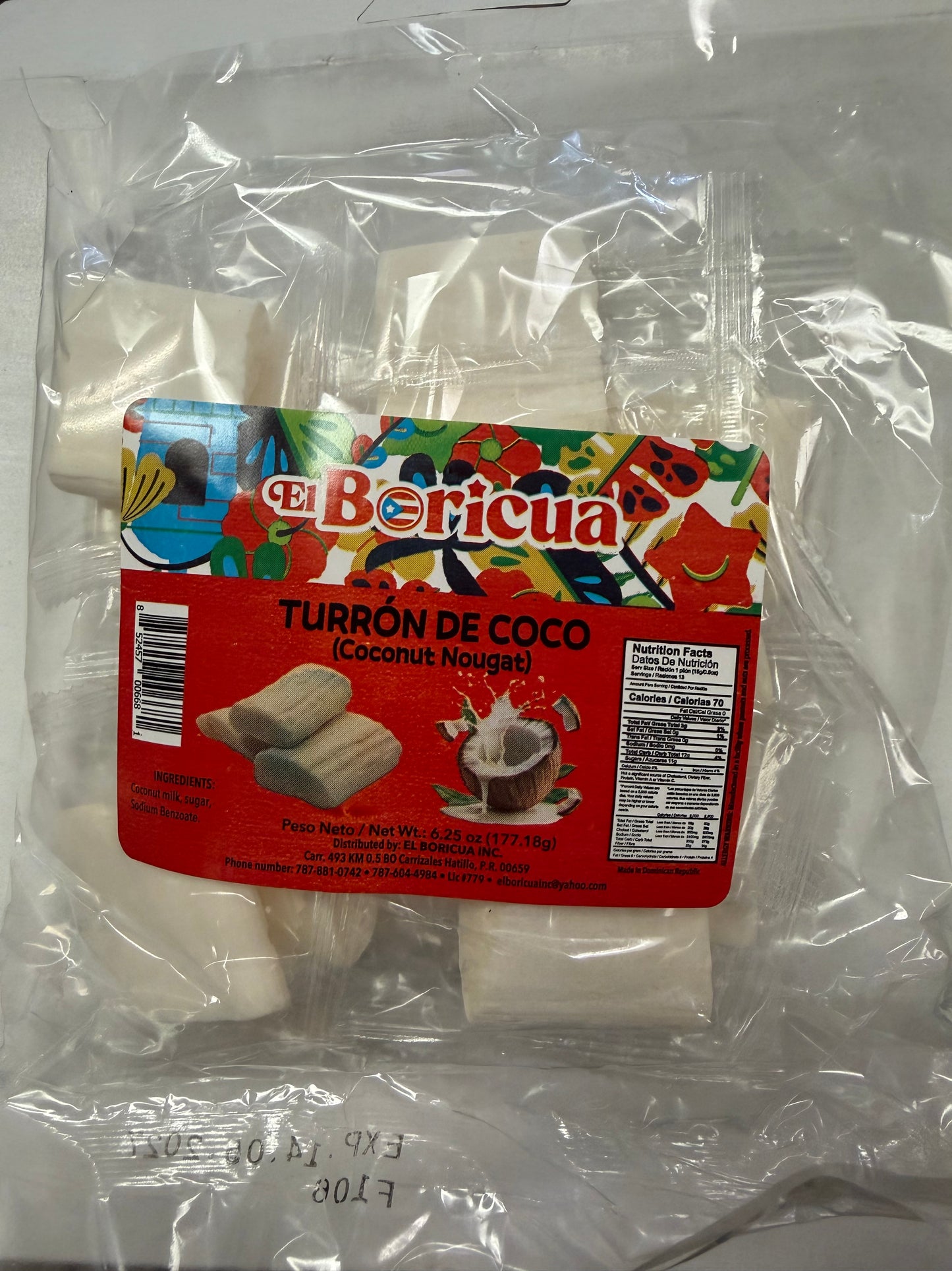EL BORICUA TURRON DE COCO