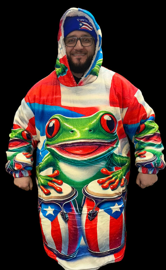 PUERTO RICO SNUGGIE BLANKET HOODIE