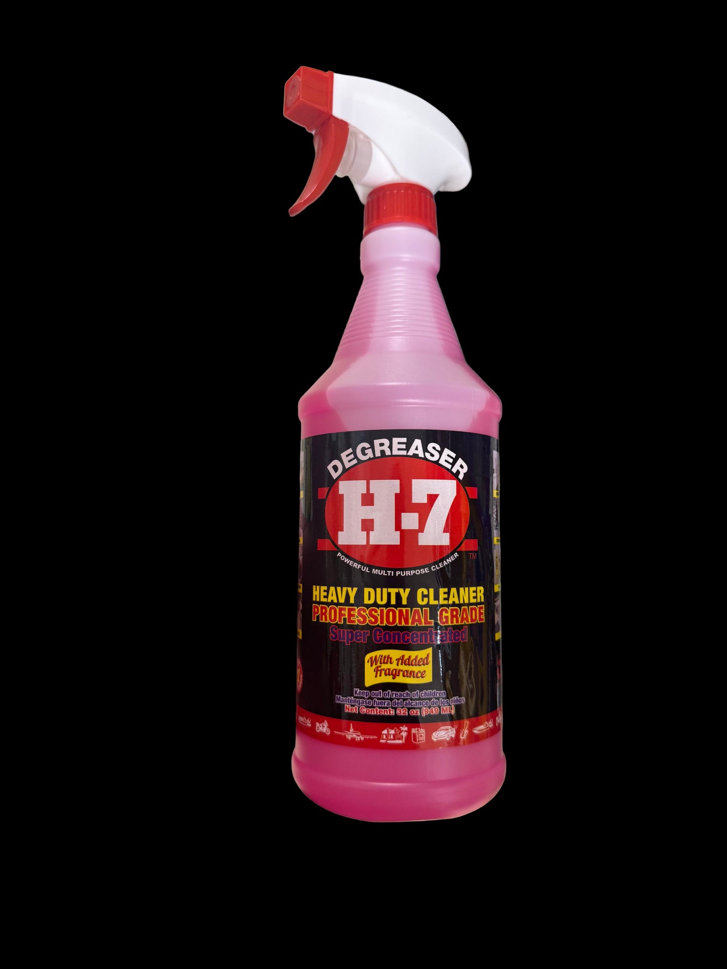 H-7 Heavy Duty Cleaner Professional Grade (32 oz / 946 ml)